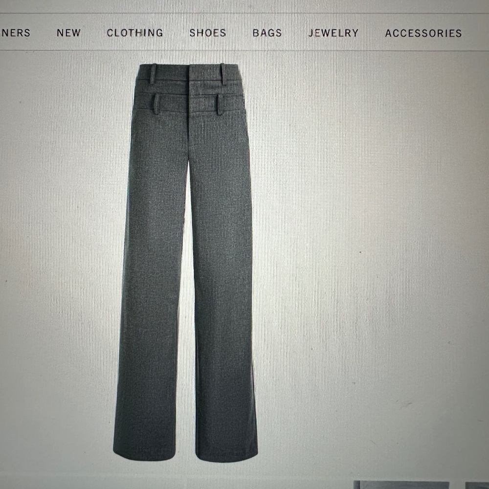 COPY - NWOT Alice + Olivia Aspen High-Rise Double-Waist Pants - Picture 3 of 7